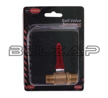 Кран шаровый 1/4" наружная резьба в блистере, RF-SP019/1/4, ROCKFORCE